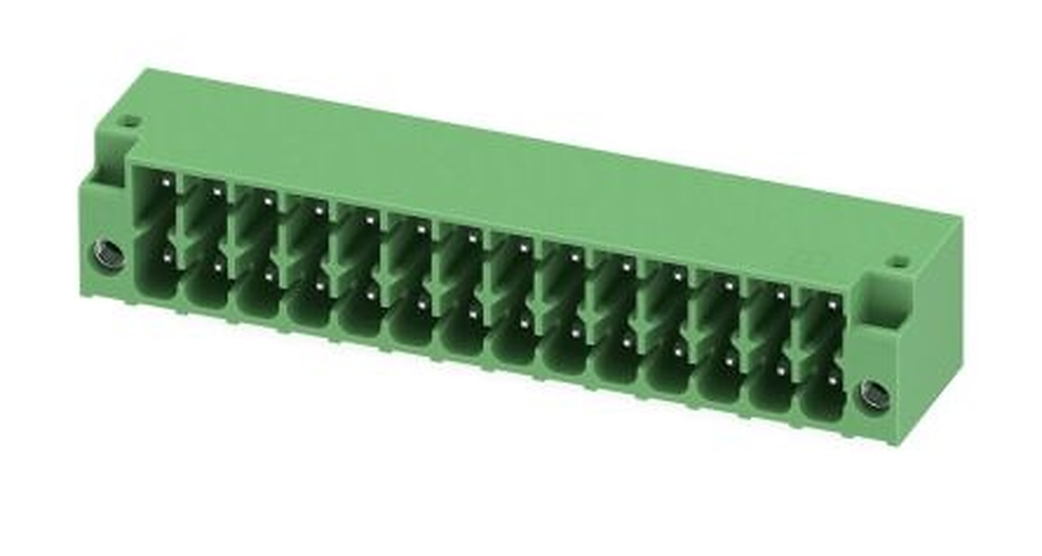Phoenix Contact DMC1.5 Series Pluggable Terminal Block, 14-Contact, 3.5 mm Pitch, 2 Row, 1053877