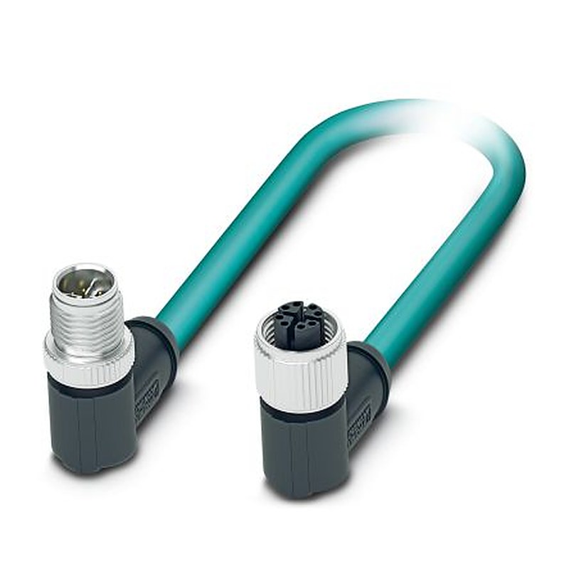Phoenix Contact M12, 2 m Ethernet Cable Screened Polyurethane Sheath