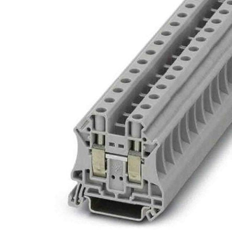 Phoenix Contact 1054163 UT 10 Series Feed Through Terminal Block Grey, 0.5mm², 16 mm², 1-Level, Screw, ATEX, IECEx