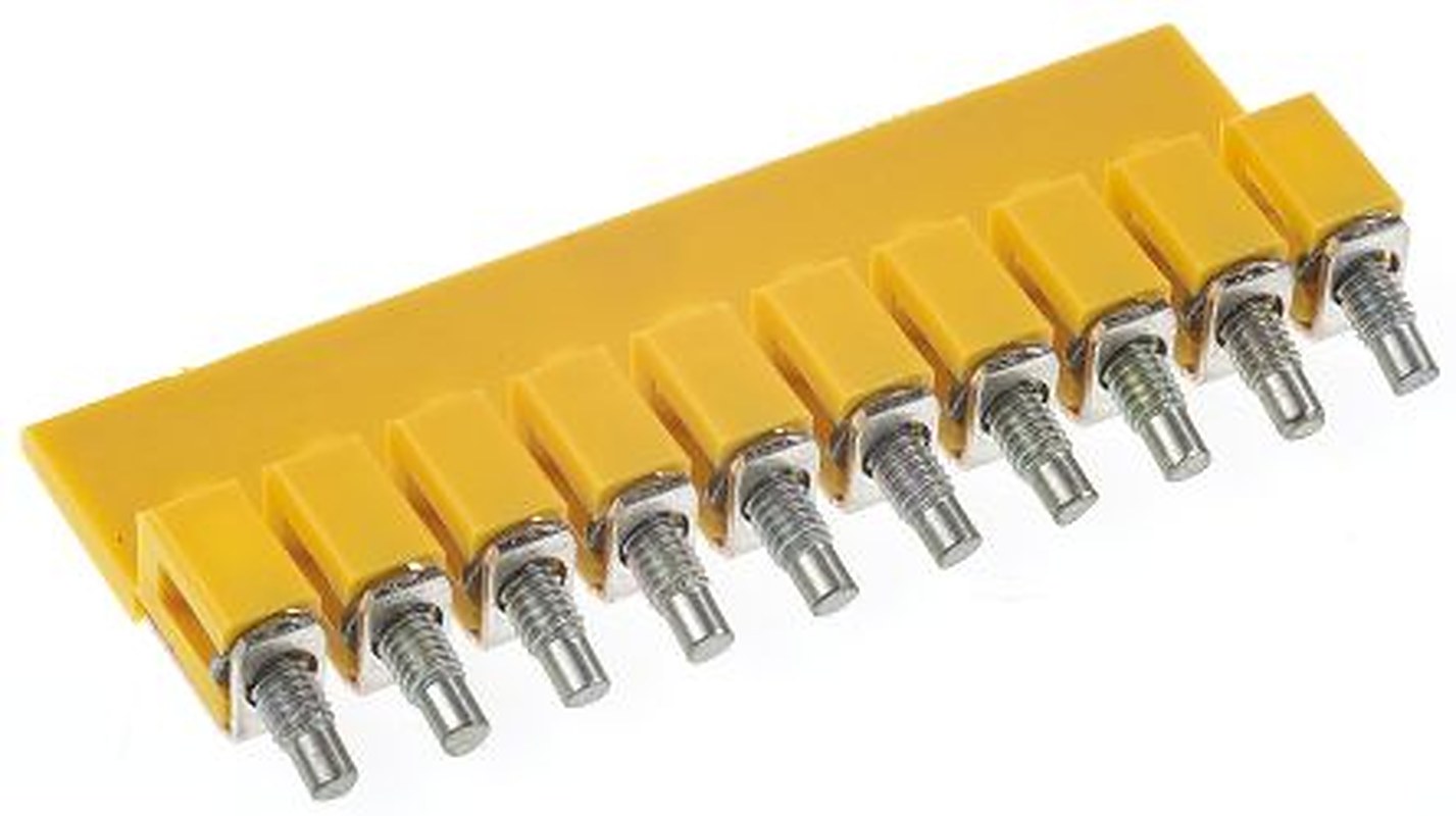 Weidmüller WQV Series Jumper Bar for Use with DIN Rail Terminal Blocks