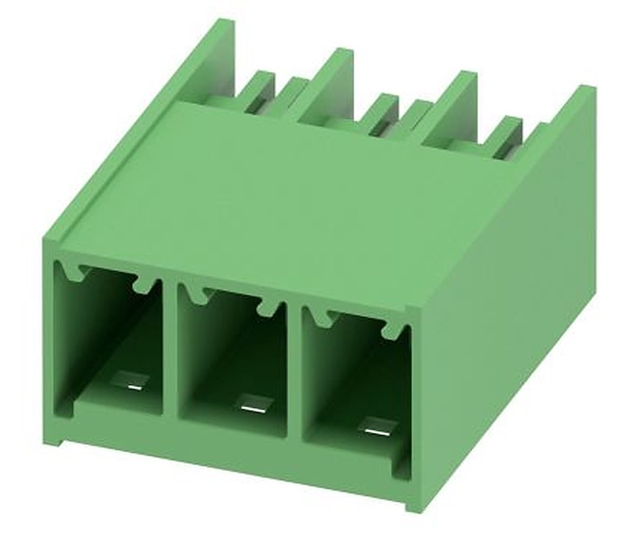 Phoenix Contact PC 6 Series Pluggable Terminal Block, 3-Contact, 7.62 mm Pitch, 1 Row, 1054547