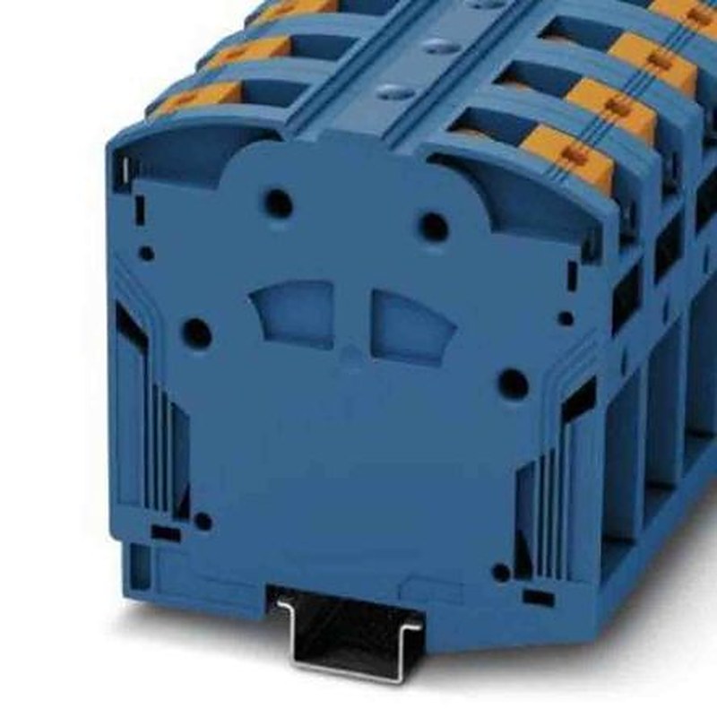 Phoenix Contact 1054726 PTPOWER 185 Series Non-Fuse DIN Rail Terminal Blue, 185mm², 95 mm², 1-Level, Screw