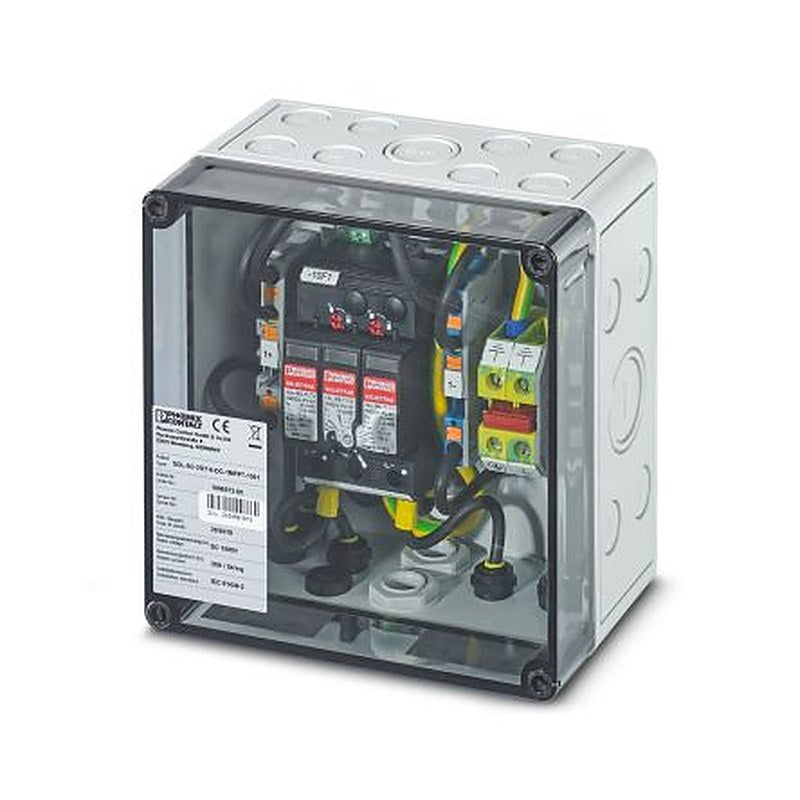 Phoenix Contact SOL-SC Series Transparent, Grey Polycarbonate Junction Box, IP65, 180 mm, 180mm 111 mm