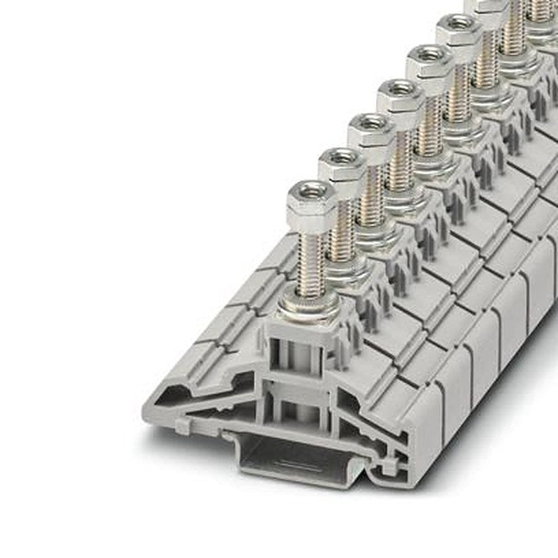 Phoenix Contact 1056836 HV M6/1 Series High Current Connector Grey, 2.5mm², 35 mm², 2-Level Fused, Push-in