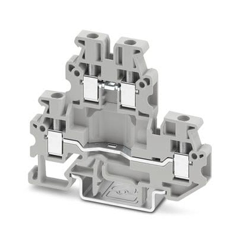 Phoenix Contact 1066350 MUTTB Series Feed Through Terminal Block Grey, 2.5mm², 2-Level, Screw