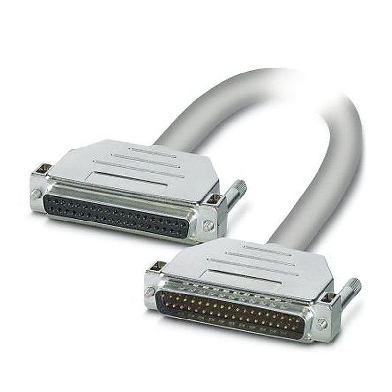 Phoenix Contact Female D-Sub 37-Pin to Male D-Sub Serial Cable, 3 m Halogen Free Sheath, 1066 Series