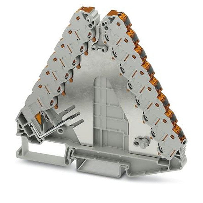 Phoenix Contact 1067596 PTRVB 8 Series DIN Rail Terminal Block Grey, 0.14mm², 2.5 mm², 8-Level, Push-in