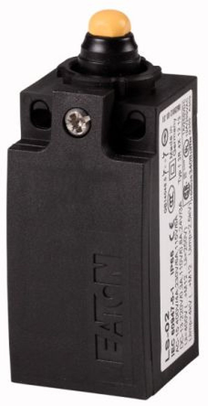 Eaton Plunger Limit Switch, 1 NO/1 NC, IP67, IP66, Plastic Housing, 400V