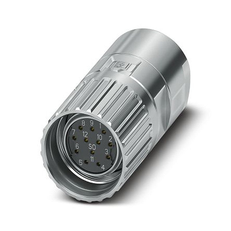 Phoenix Contact Connector, 12 Contacts, Cable, M23 Connector, Socket, Female, IP66, IP68, IP69K, M23-12S2N8A80DU Series
