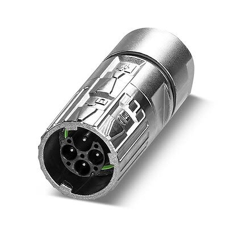 Phoenix Contact Connector, 4 Contacts, Cable, M17 Connector, Plug, Male, IP67, IP68, M17 PRO Series