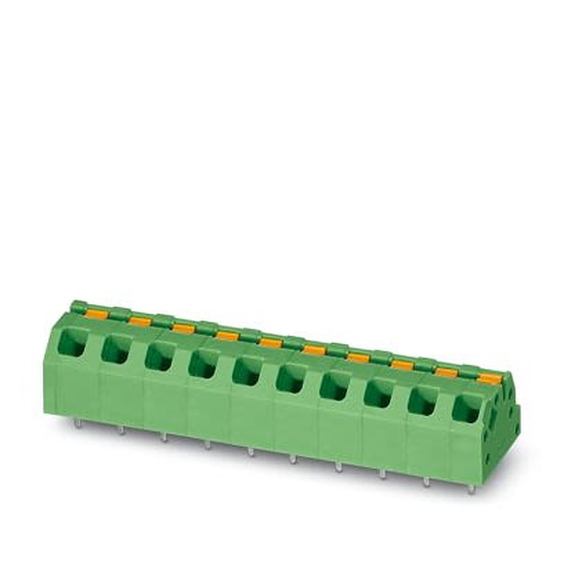 Phoenix Contact SPTAF Series PCB Terminal Block, 4-Contact, 5 mm Pitch, Wave Soldering Mount, 1 Row
