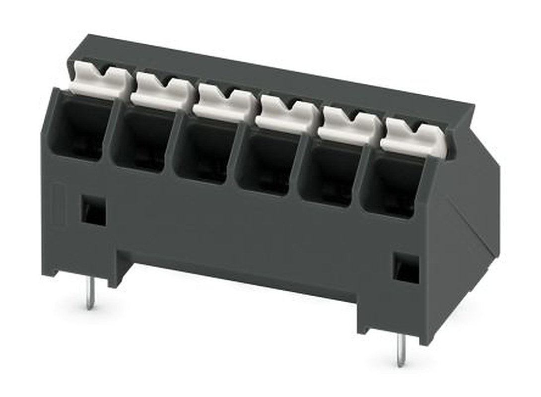 Phoenix Contact SPTA-THR Series PCB Terminal Block, 6-Contact, 3.81 mm Pitch, 1 Row, 1071183