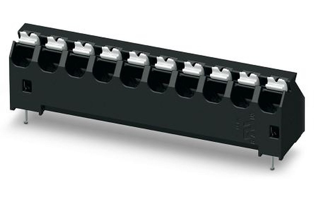 Phoenix Contact SPTA-THR Series 45° PCB Terminal Block, 10 Contact(s), 5.08 mm Pitch, 1 Row