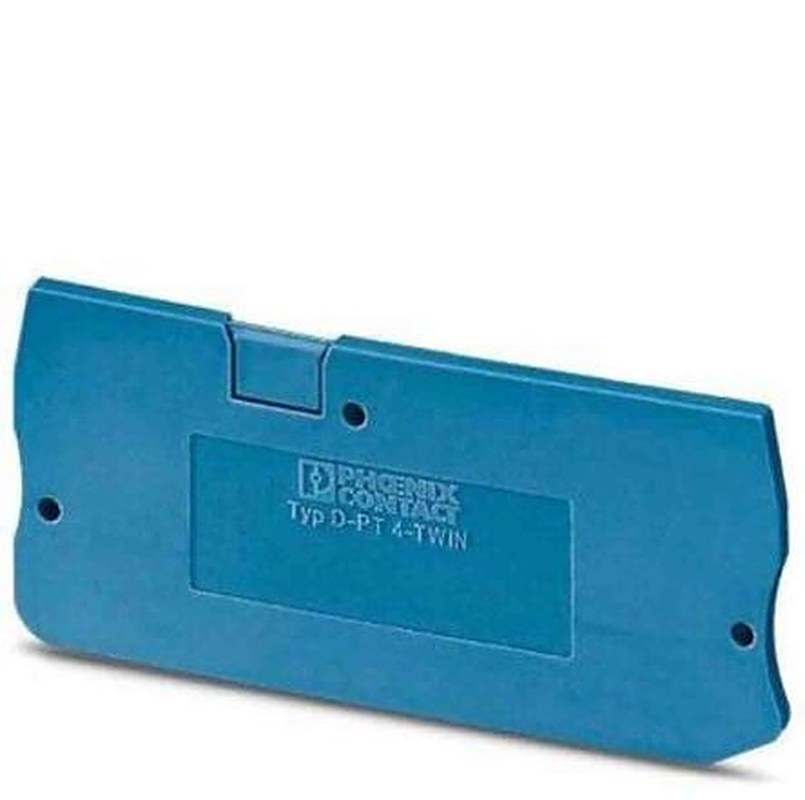 Phoenix Contact D-PT 4 Series End Cover for Use with DIN Rail Terminal Blocks