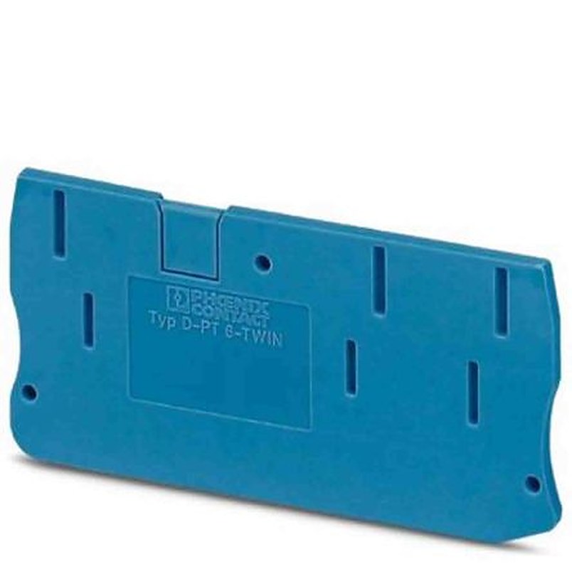 Phoenix Contact D - PT 6 Series End Cover for Use with DIN Rail Terminal Blocks