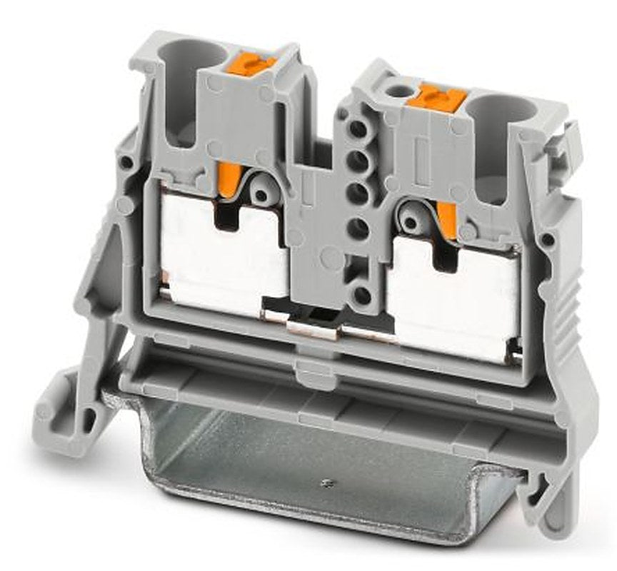 Phoenix Contact 1073553 Feed Through Terminal Block Grey, 2.5mm², 1-Level, Push-in
