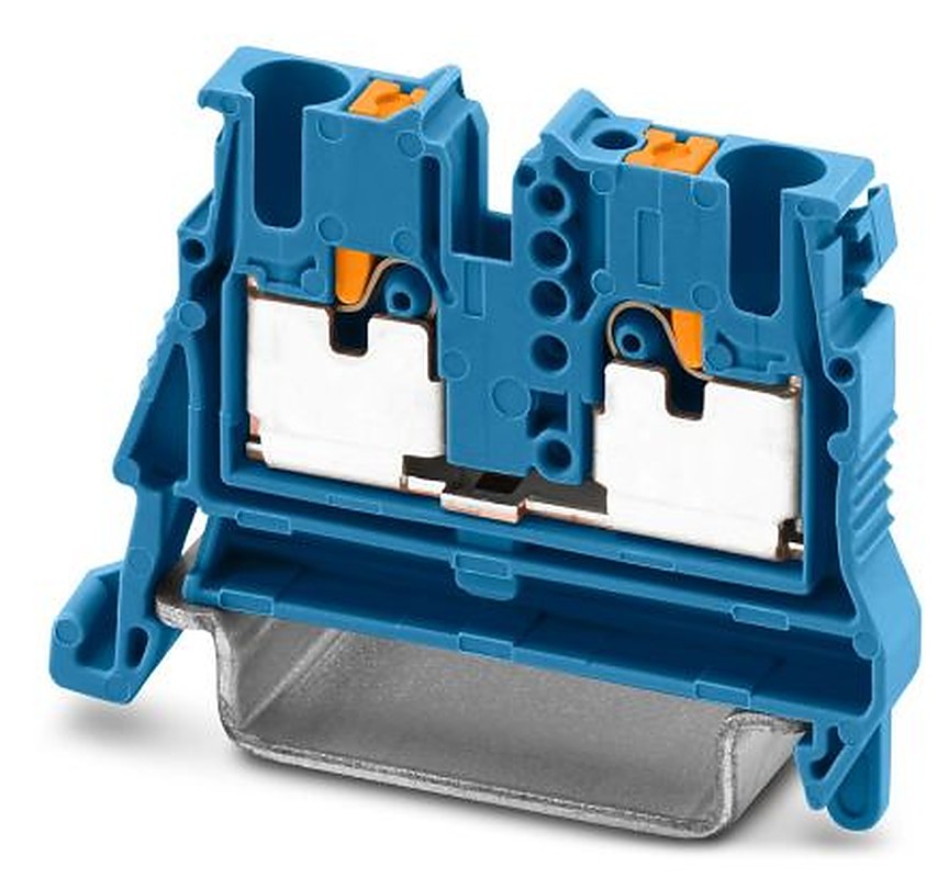 Phoenix Contact 1073554 Feed Through Terminal Block Blue, 2.5mm², 1-Level, Push-in