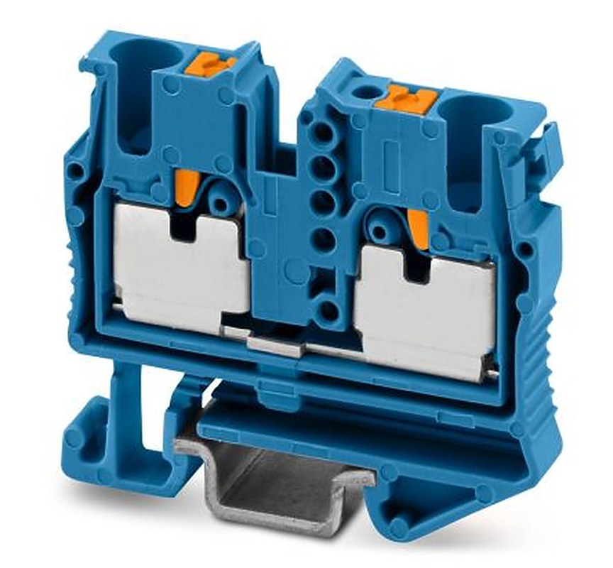 Phoenix Contact 1073605 Feed Through Terminal Block Blue, 2.5mm², 1-Level, Push-in