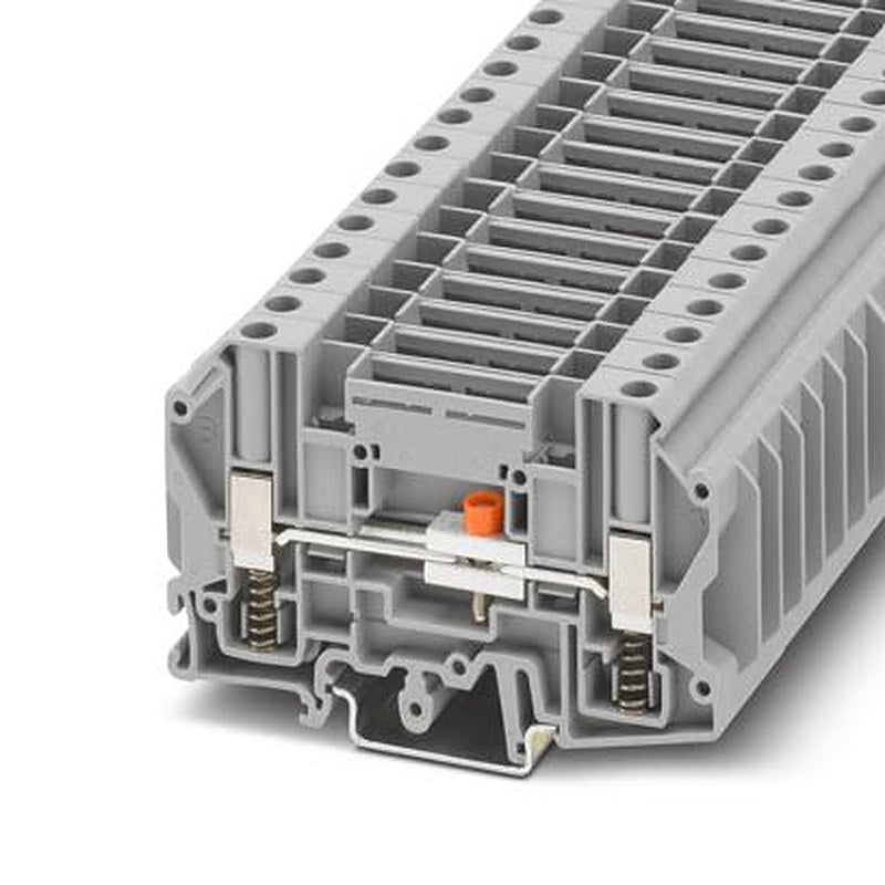 Phoenix Contact 1075388 USST Series DIN Rail Terminal Block Grey, 2mm², 6 mm², 1-Level, Screw