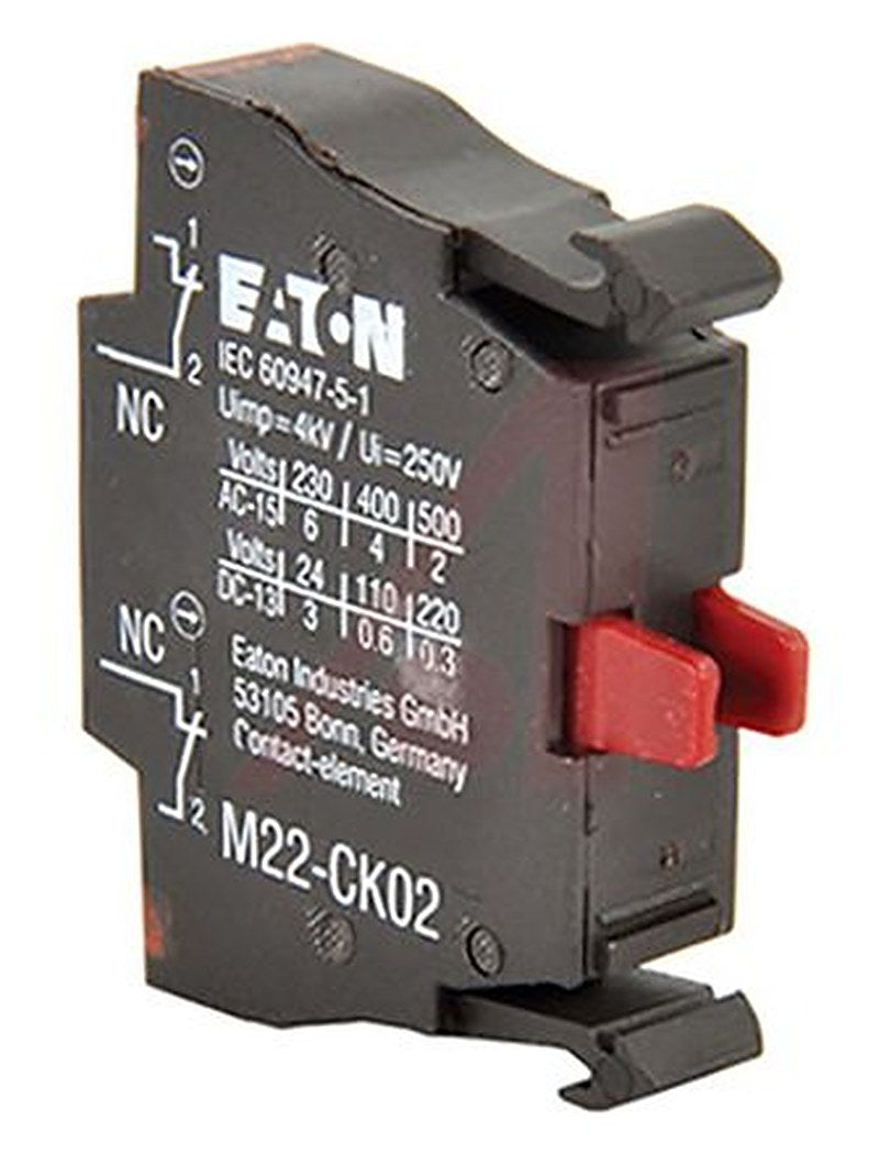 Eaton RMQ Titan M22 Series Contact Block, 230 V ac, 220V dc, 2 NC