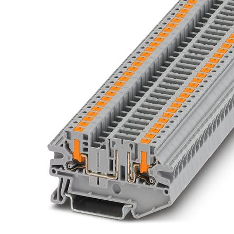 Phoenix Contact 1079065 PTV Series Knife Disconnect Terminal Block Grey, 0.14mm², 4 mm², 1-Level, Push-in
