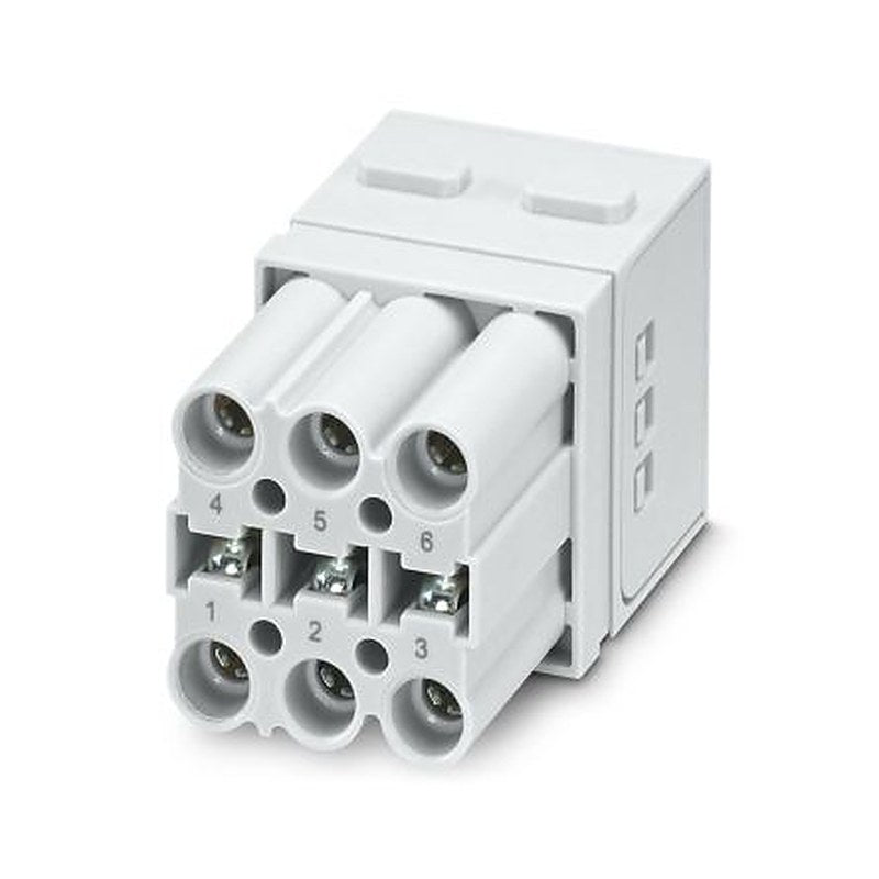 Phoenix Contact Heavy Duty Power Connector Insert, 20A, HC-M-TSC Series Female, 6 Contacts