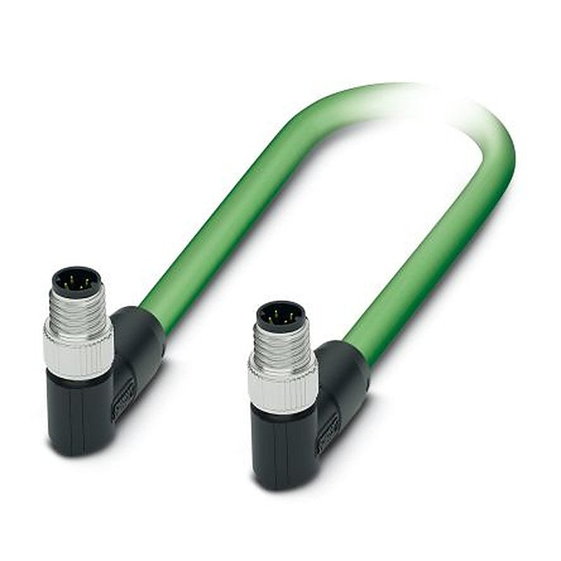 Phoenix Contact, 1 m Cat5 Ethernet Cable, Green, Shielded 4 Screened Polyurethane Sheath