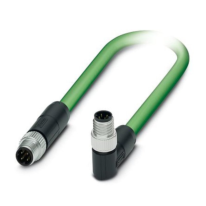 Phoenix Contact, 1 m Cat5 Ethernet Cable, Green, Shielded 4 Screened Polyurethane Sheath