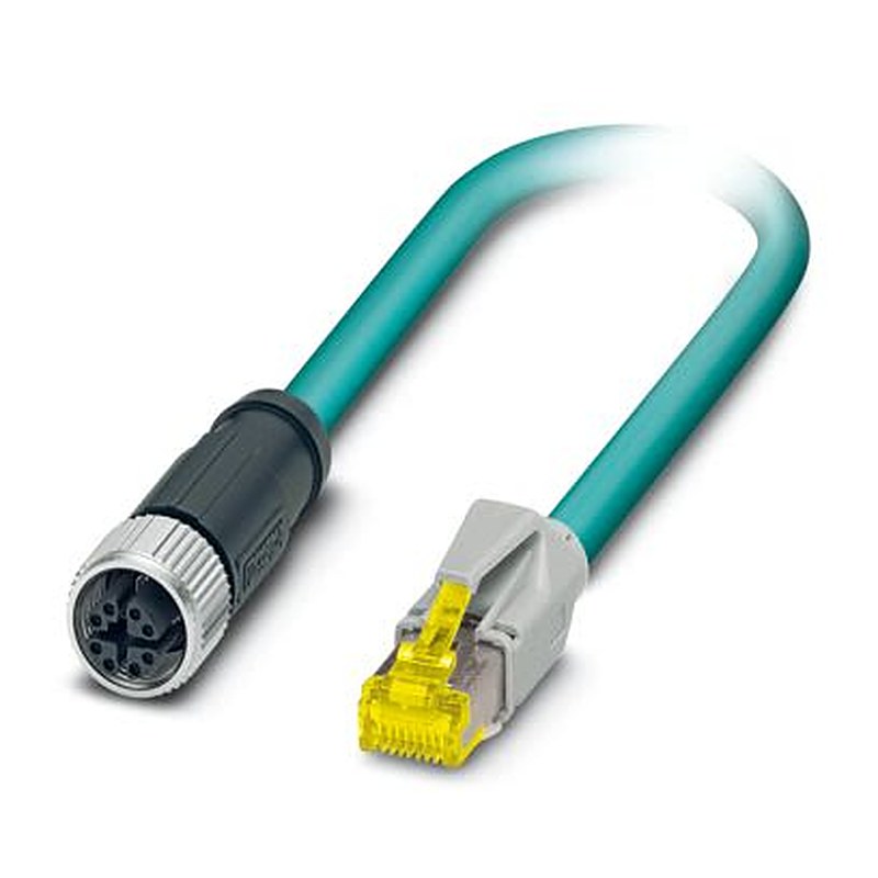 Phoenix Contact M12, RJ45, 5 m Ethernet Cable Screened Polyurethane Sheath