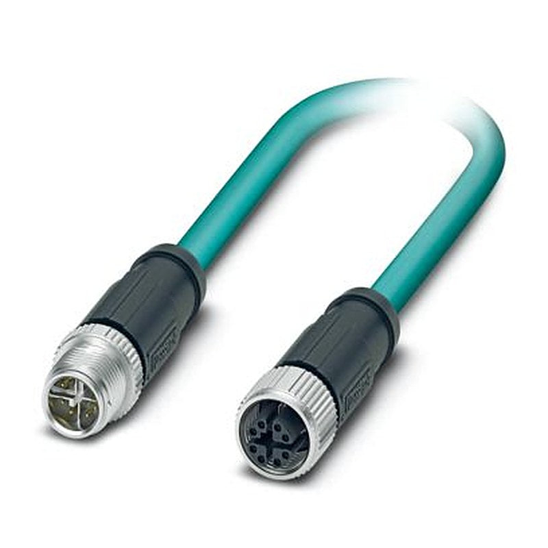 Phoenix Contact M12, 10 m Ethernet Cable Screened Polyurethane Sheath