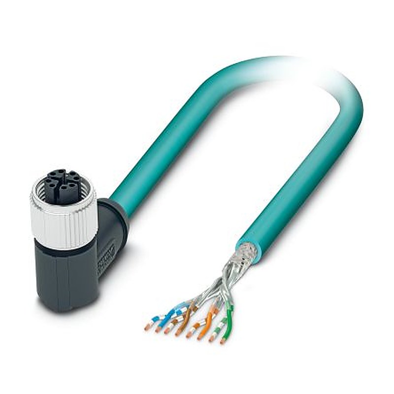 Phoenix Contact Free Ends, M12, 5 m Ethernet Cable Polyurethane Sheath