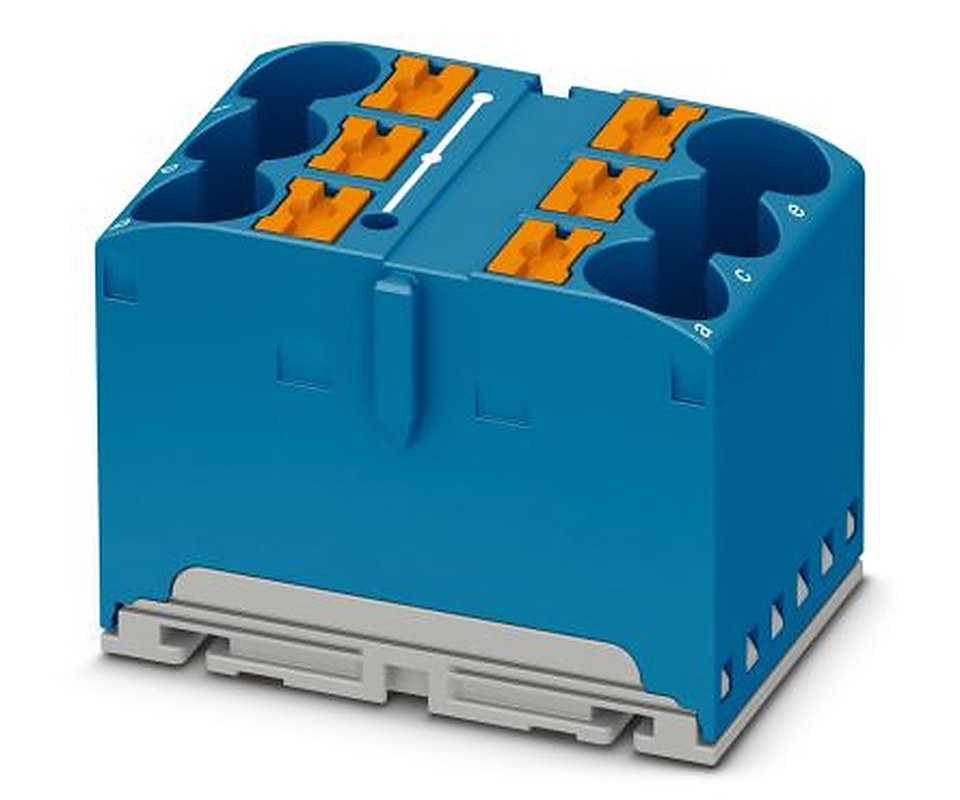 Phoenix Contact VIP Series Distribution Block, 6-Way, 57A