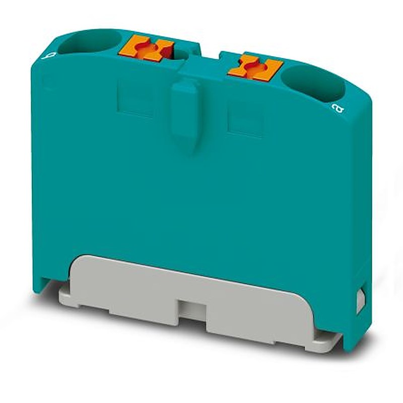 Phoenix Contact Distribution Block, 2 Way, 450V, 24A, Turquoise