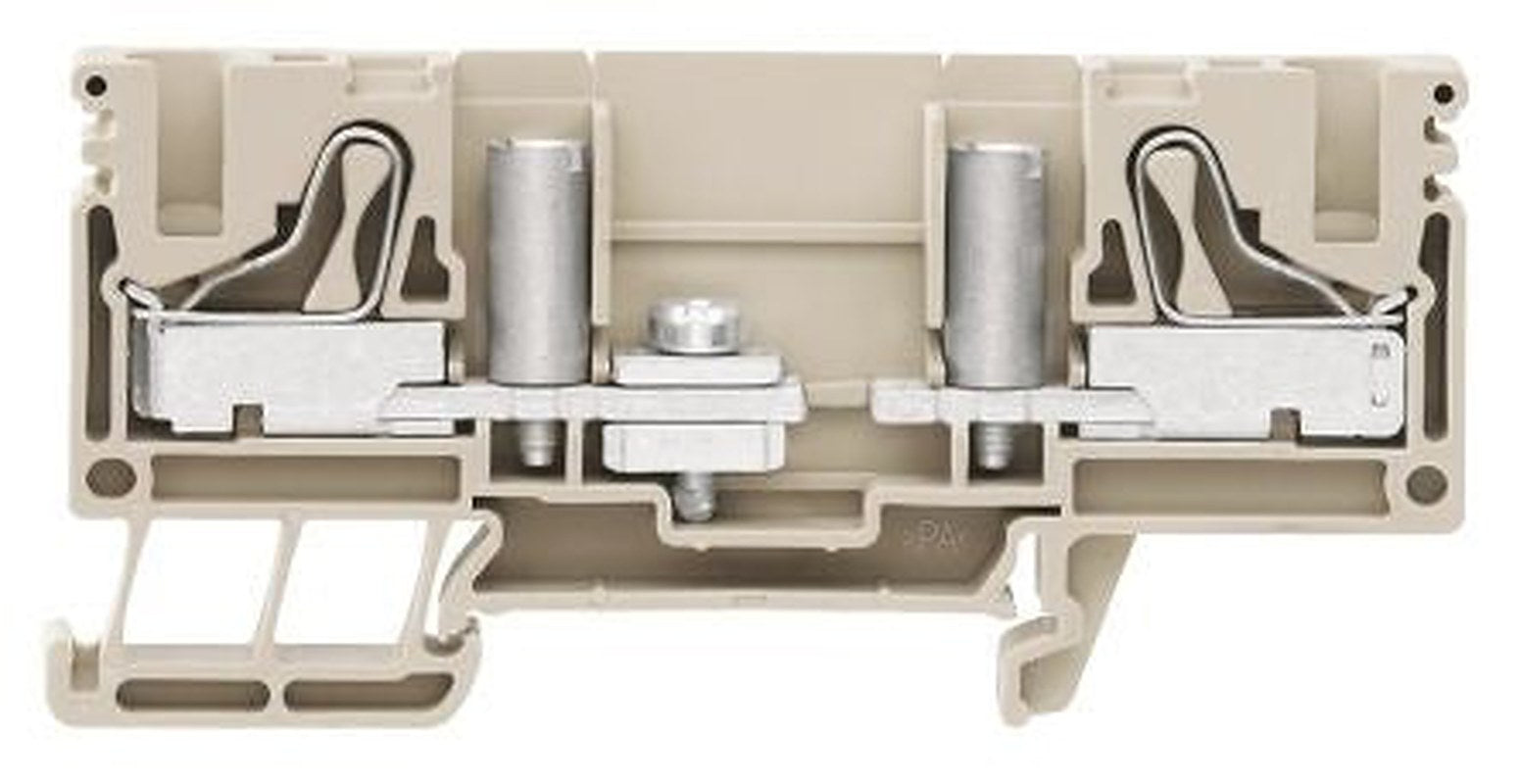 Weidmüller 1084780000 P Series Disconnect Terminal Block Dark Beige, 1-Level, Push-in