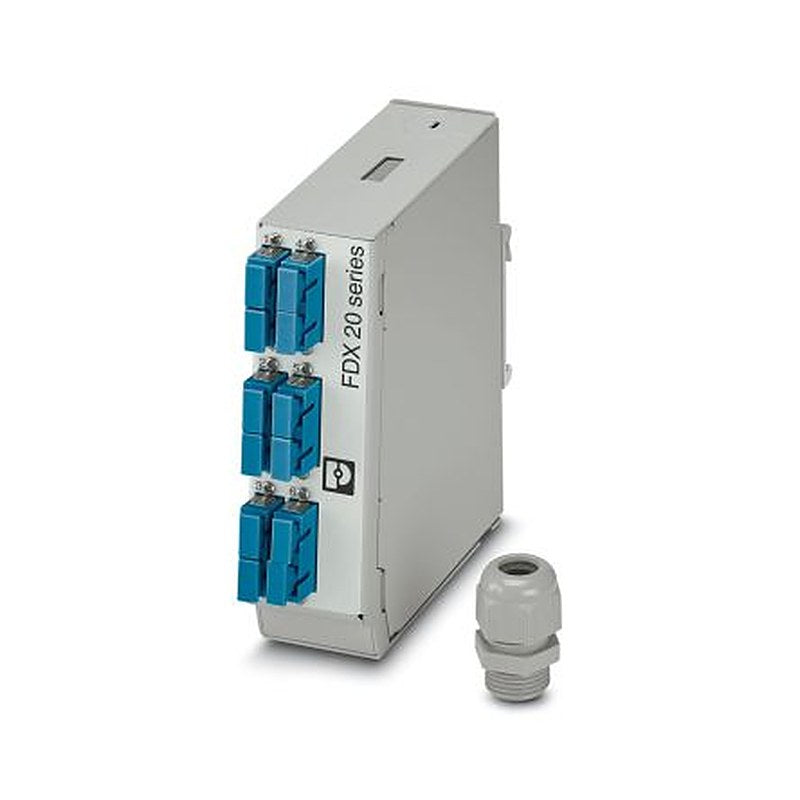 Phoenix Contact FDX 20Series, 12 Port SC, Single Mode DIN Rail Adapter