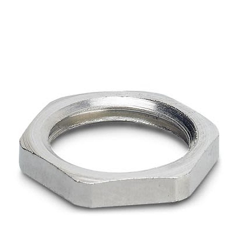 Phoenix Contact Grey Copper Nickel Zinc Alloy Cable Gland Locknut, PG21 Thread