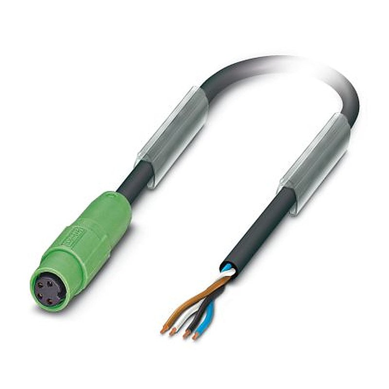 Phoenix Contact 4 way Free Cable End to Female 4 way M8, Straight Sensor Actuator Cable, 1.025 m