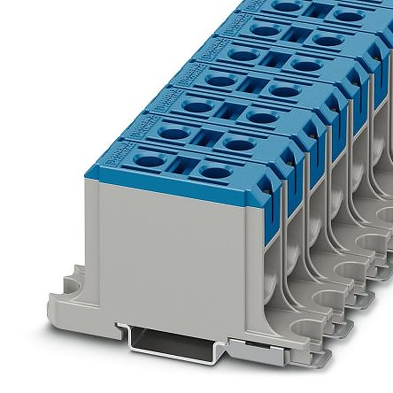 Phoenix Contact 1086466 UBAL Series High Current Connector Blue, 50mm², 1-Level, Screw