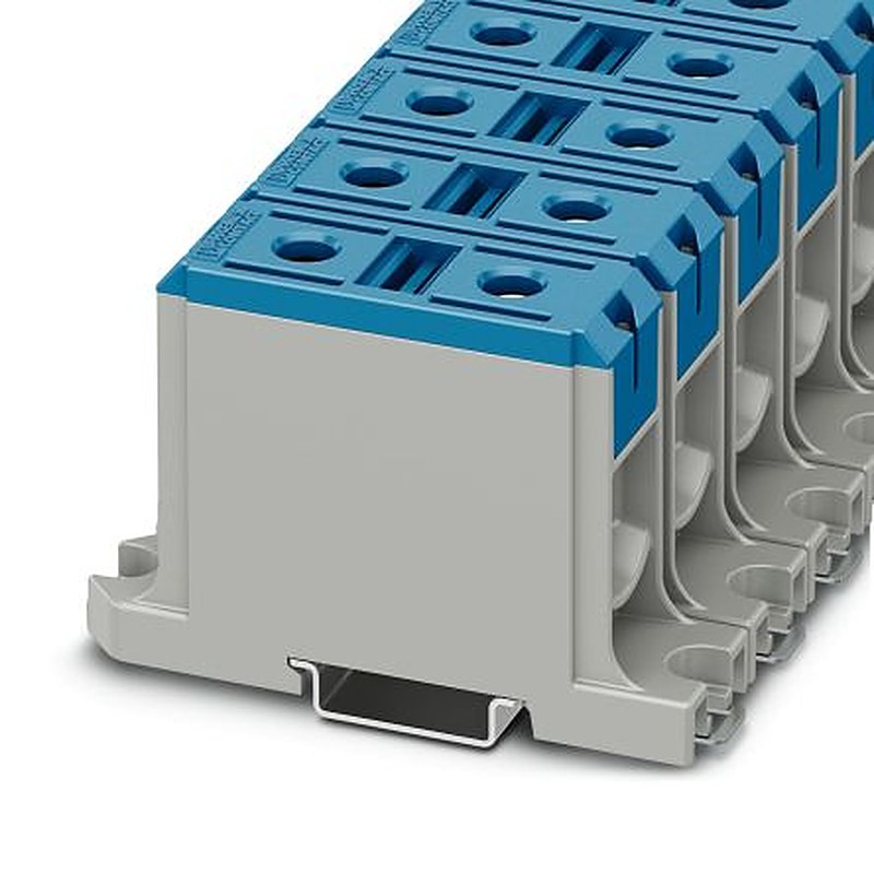 Phoenix Contact 1086476 UBAL 95 BU Series High Current Connector Blue, 16mm², 1-Level, Screw