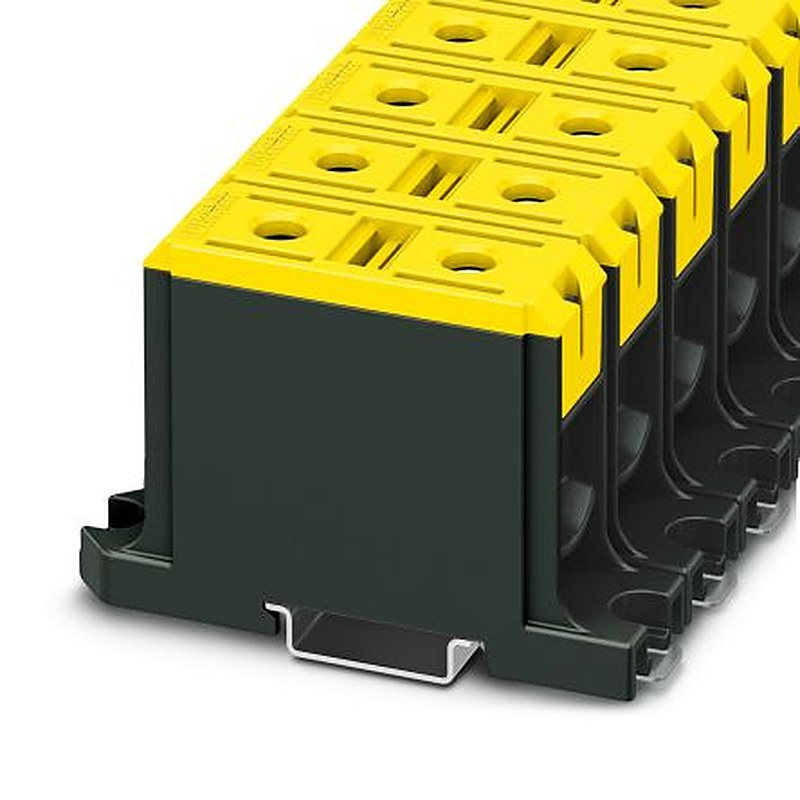 Phoenix Contact 1086480 UBAL Series High Current Connector Yellow, 95mm², 1-Level, Screw