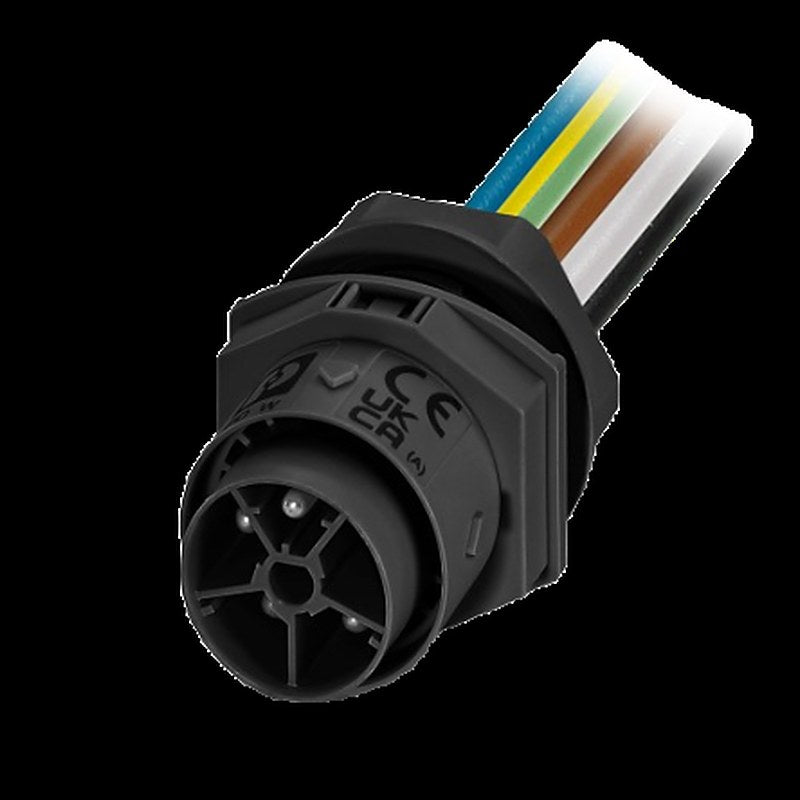 Phoenix Contact Connector, 5 Contacts, Front, Plug, Male, IP66, IP68, IP69K, IPD W Series