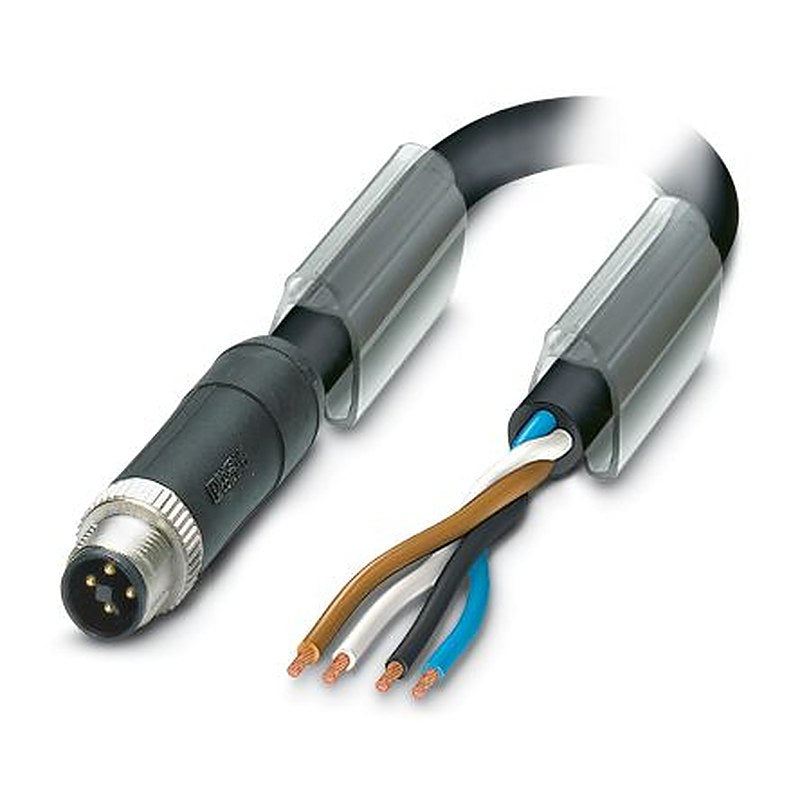 Phoenix Contact Male 4 way M12 to Free Cable End Sensor Actuator Cable, 1 m