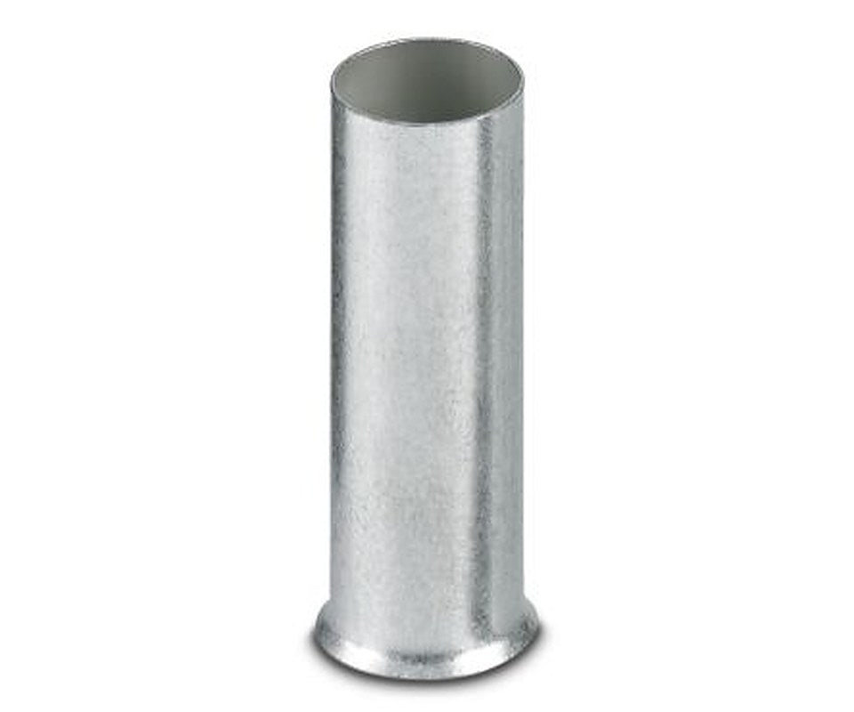 Phoenix Contact, A 50 -32 Insulated Bootlace Ferrule, 32 mm Pin Length, 10.3 mm Pin Diameter, Silver to 1 AWG Wire Size
