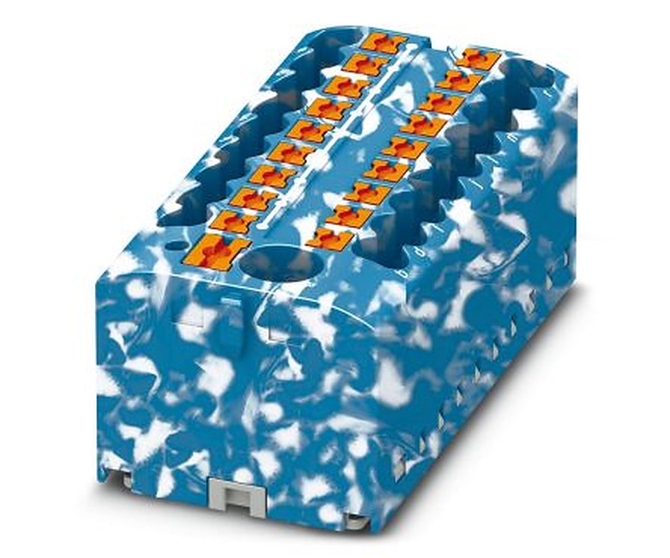 Phoenix Contact Distribution Block, 450V, 24A, White, Blue