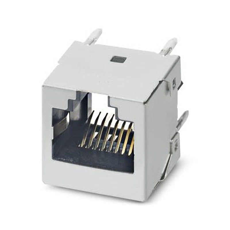 Phoenix Contact CUC-IND-J1ST-S/R4LS Series RJ45 Connector Female, PCB, Through Hole Shielded Straight 1 Port 8 Way
