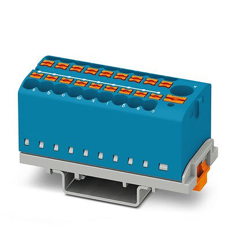 Phoenix Contact Distribution Block, 19 Way, 690V, 41A, Blue