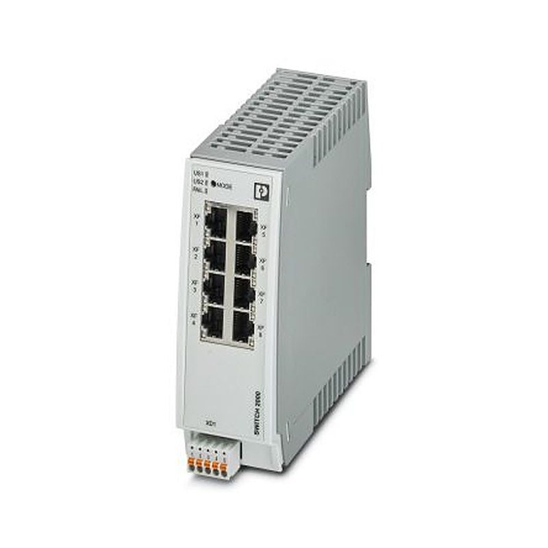 Phoenix Contact FL SWITCH Series DIN Rail Ethernet Switch, 8, 100Mbps Transmission, 24 V