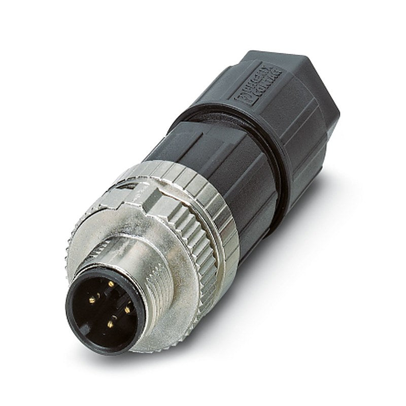 Phoenix Contact Industrial Circular Connectors, 4 Contacts, Cable, M12 Connector, Plug, Male, IP65, IP67, SACC Series