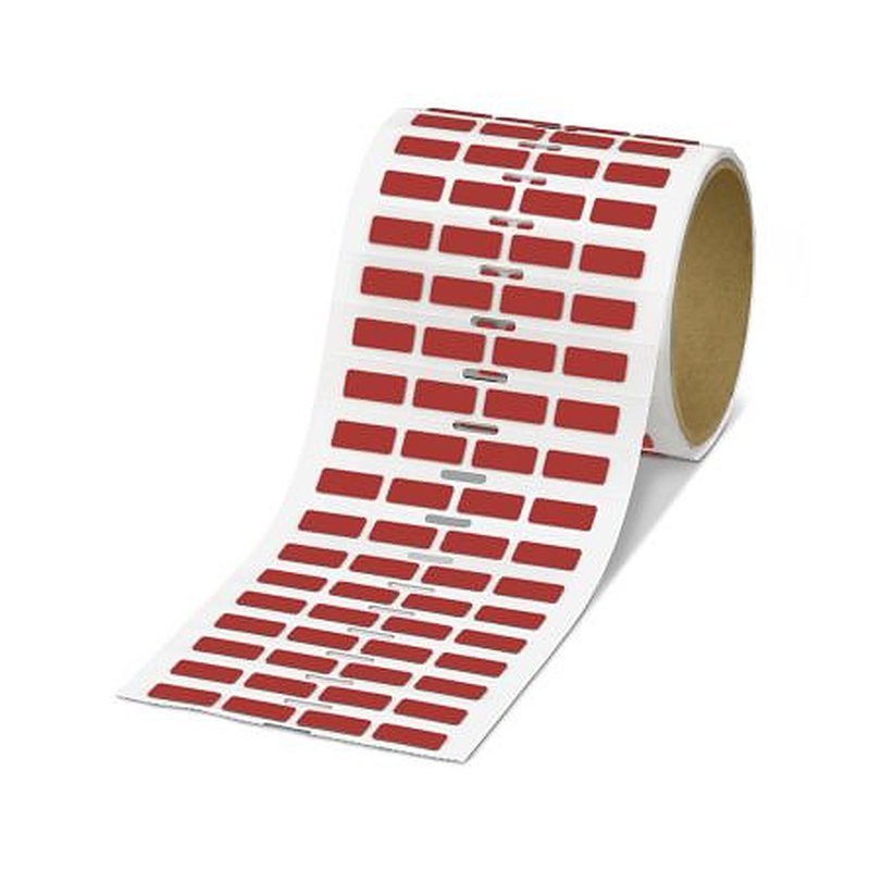 Phoenix Contact Red Label Roll, 20 mm Width, 500 Per Roll Qty, 8 mm