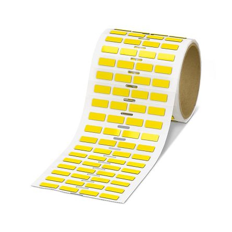 Phoenix Contact Yellow Label Roll, 20 mm Width, 500 Per Roll Qty, 8 mm
